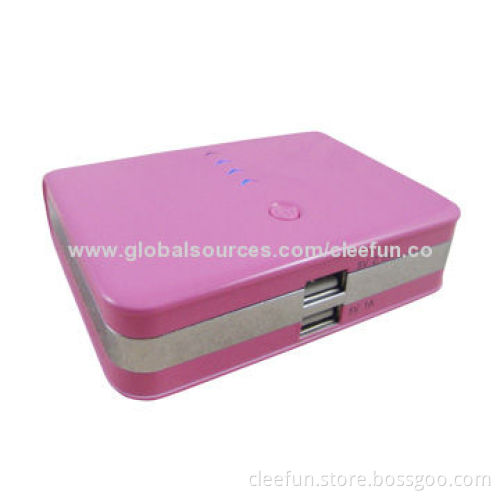 Emergency Mobile Phone Charger with 5V/1,000mAh, 5V/2,100mAh Dual Output